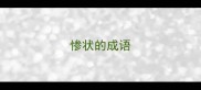 惨状的成语
