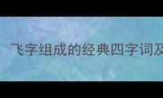 双飞成语飞字组成的经典四字词及文化内涵