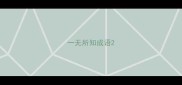 一无所知成语