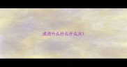 成语什么什么什么火
