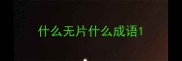 什么无片什么成语