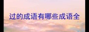过的成语有哪些成语全