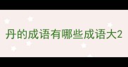 丹的成语有哪些成语大
