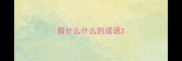 箭什么什么的成语