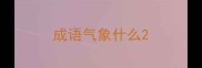 成语气象什么