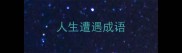 人生遭遇成语