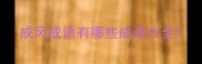 成风成语有哪些成语大全