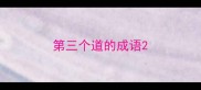 第三个道的成语