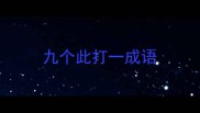 九个此打一成语