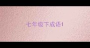 七年级下成语