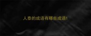 人泰的成语有哪些成语
