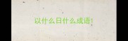 以什么日什么成语