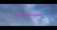 四字成语和造句给解释