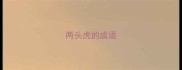 两头虎的成语