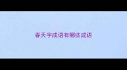春天字成语有哪些成语