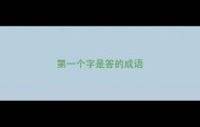第一个字是答的成语