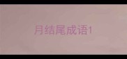 月结尾成语