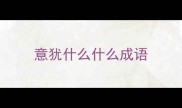 意犹什么什么成语