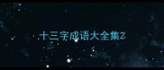 十三字成语大全集