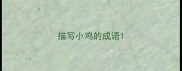 描写小鸡的成语