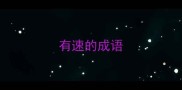 有速的成语