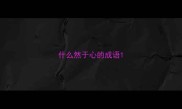 什么然于心的成语