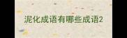 泥化成语有哪些成语