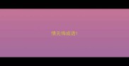 情无悔成语
