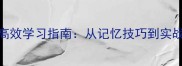 中国四字成语高效学习指南从记忆技巧到实战应用推荐