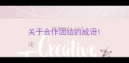 关于合作团结的成语