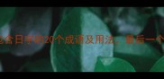 必看包含日字的20个成语及用法最后一个惊了