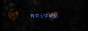 有关心字成语