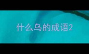 什么乌的成语