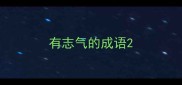 有志气的成语