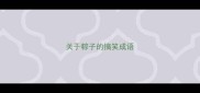 关于粽子的搞笑成语