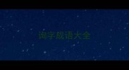 询字成语大全
