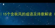 秋风起兮诗情浓15个含秋风的成语及诗意解读附全文应用指南
