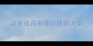 骁善成语有哪些成语大全