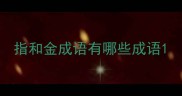 指和金成语有哪些成语
