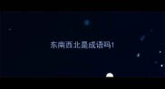东南西北是成语吗
