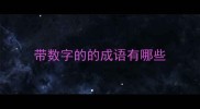 带数字的的成语有哪些