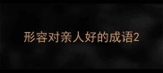 形容对亲人好的成语