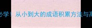 小学到高中必学从小到大的成语积累方法与高效学习指南