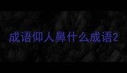 成语仰人鼻什么成语