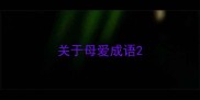 关于母爱成语
