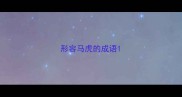 形容马虎的成语