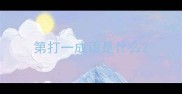 第打一成语是什么