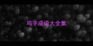 鸡字成语大全集