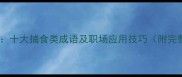 收录推荐十大捕食类成语及职场应用技巧附完整清单