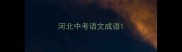 河北中考语文成语
